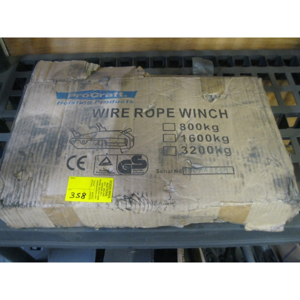 WIRE ROPE WINCH