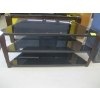 Image 1 : WOOD & SMOKED GLASS TV STAND
