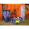Image 1 : 3 CRYSTAL ITEMS - 2 VASES, 1 BOWL