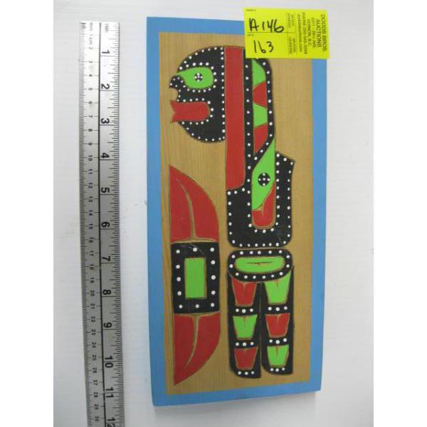 CARVED WALL PLAQUE BY RALPH BRETT, 2012