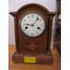 Image 1 : VINTAGE WOOD CASED CLOCK - NOT WORKING