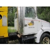 Image 3 : 1990 WHITE FLATBED TRUCK W/CRANE VIN# 4V2JCBMDXLR807322