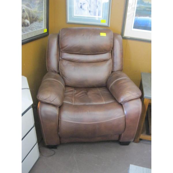 MATCHING LEATHER ELECTRIC RECLINER