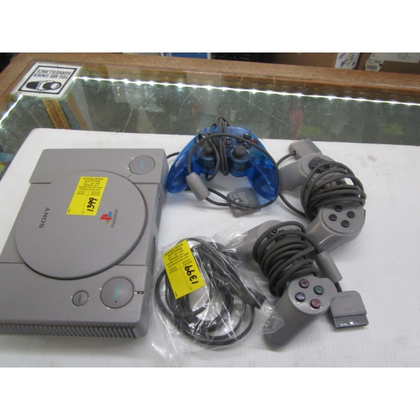 SONY PLAYSTATION W/CONTROLLERS & CORDS