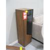 Image 1 : MATCHING WOOD & GLASS DOORED CABINET