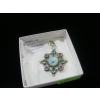 Image 1 : STERLING SILVER .925 PENDANT W/COLORED STONES
