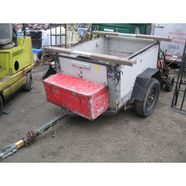 SM. UTILITY TRAILER W/14" WHEELS, FRONT STORAGE BOX