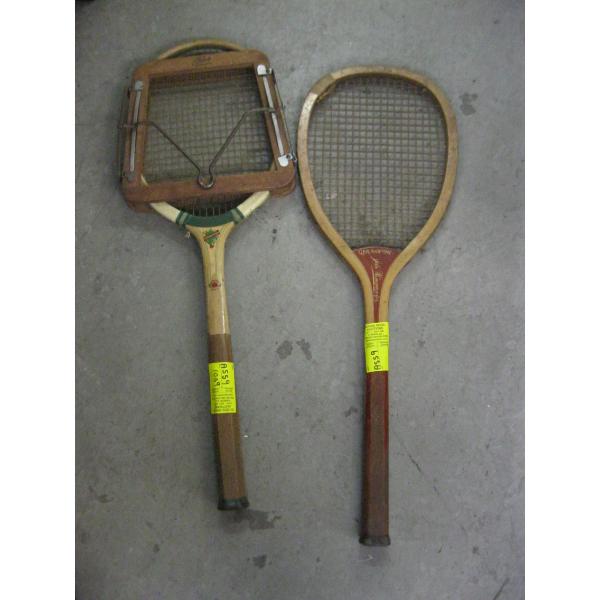 2 VINTAGE TENNIS RACKETS