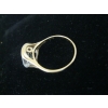 Image 4 : LADIES 10KT RING W/LG. CLEAR STONE, 4.5G, SZ 10 3/4