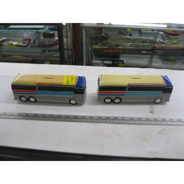 2 COIN BANK BUSES