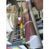Image 1 : BRASS WALL MOUNT PANT RACK & ROLL OF ASST. VINYL MATERIAL