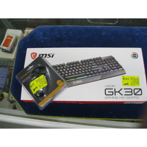 GAMING KEYBOARD & A OPTICAL MOUSE