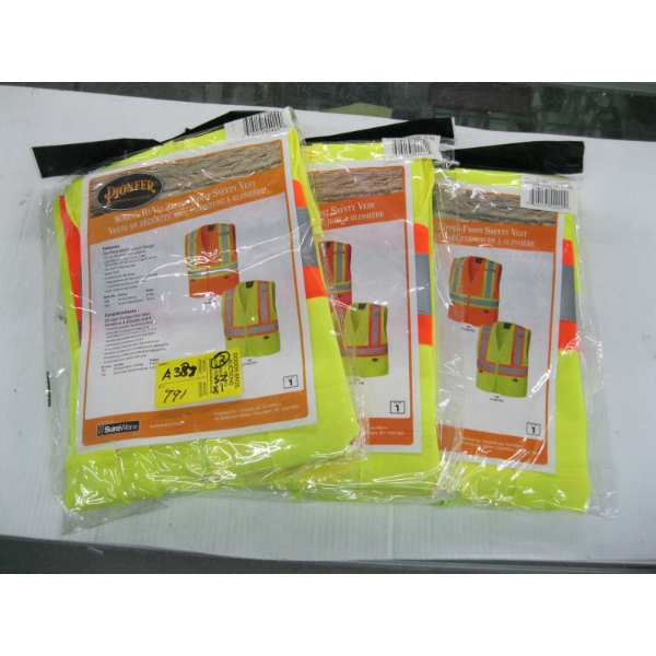 3 - SZ FL WOMAN'S HIGH VIS SAFETY VEST
