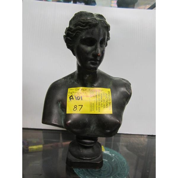 BRONZE & COPPER APHRODITE VENUS GODDESS BUST