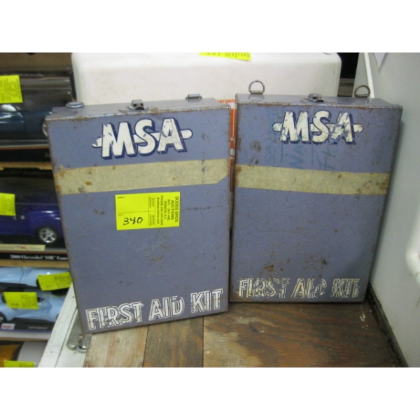2 MSA FIRST AID BOXES
