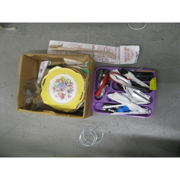 ASST. CUTLERY, BREAD KNIFE, UTENSILS, ETC.