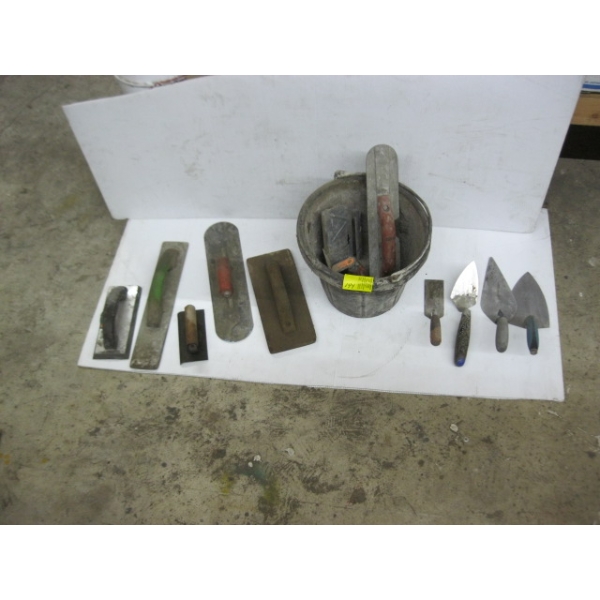 BUCKET OF ASST. TROWELS