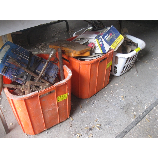 3 BINS OF MISC. TOOLS