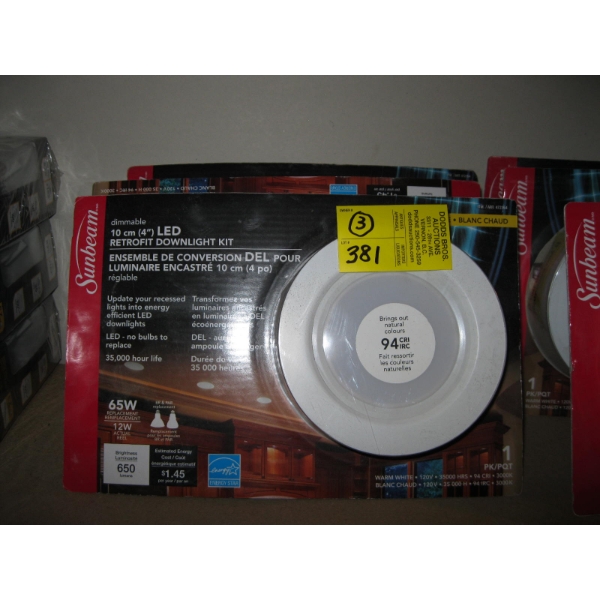 3 - 4" LED RETRO FIT DOWNLIGHT KITS