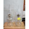 Image 1 : 2 OIL LANTERNS W/CHIMNEYS