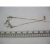 Image 2 : MOTHER OF PEARL W/18KT GOLD FILLED CHAIN & SILVER COLORED CHAIN BELT