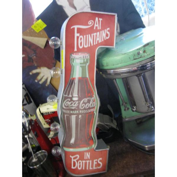 COCA COLA WALL MOUNT BOTTLE DISPLAY