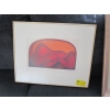 Image 1 : FRAMED NUMBERED SILK SCREEN PRINT BY L. COLE, '75