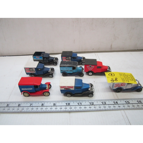8 SM. DIECAST VINTAGE VEHICLES