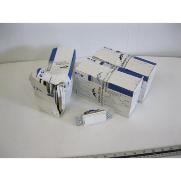 3 BOXES OF DECORATIVE ELECTRICAL SWITCHES