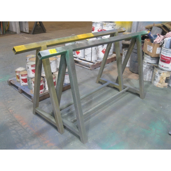 PAIR OF 6' METAL SAWHORSES