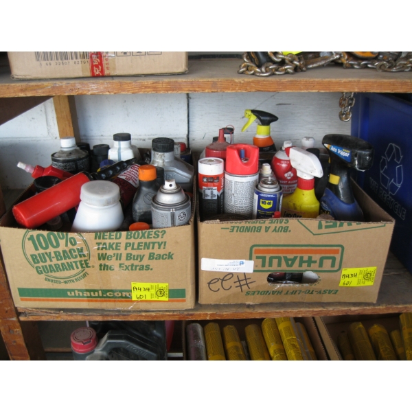 ASST. OILS, CLEANERS, ETC.