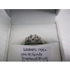 Image 3 : LADIES 14KT WHITE GOLD RING W/7 DIAMONDS, SZ 7 1/2