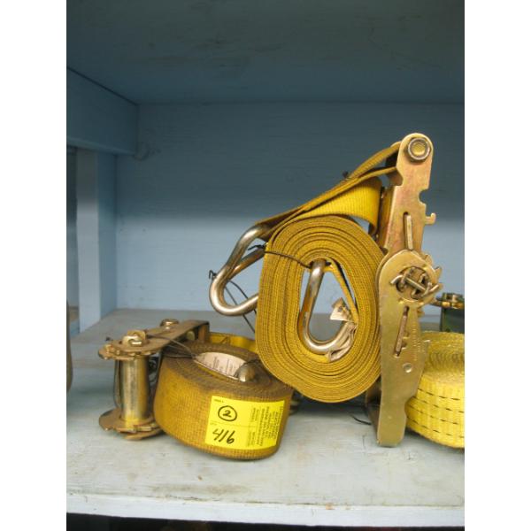 2 RATCHET TIE DOWN STRAPS