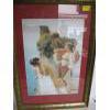 Image 1 : LG. FRAMED PRINT OF WOMEN OVERLOOKING WATER