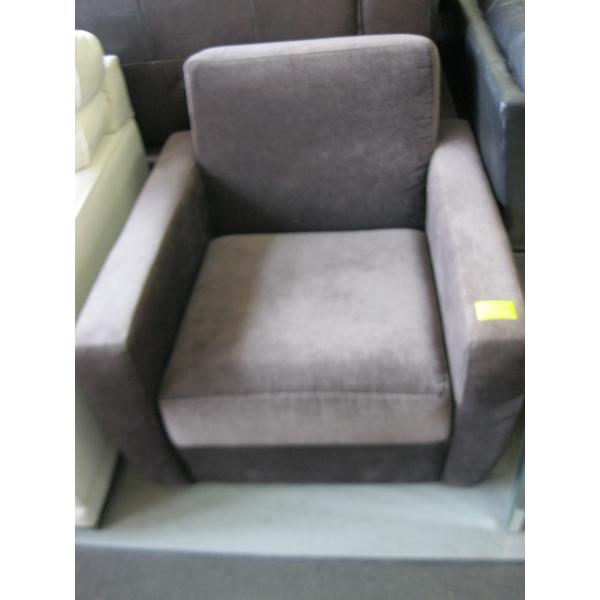 BROWN FABRIC CHAIR
