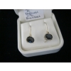 Image 3 : SILVER .925 PAIR OF EARRINGS W/BLUE STONES