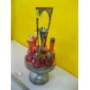 Image 2 : VINTAGE CRANBERRY GLASS 6 PIECE CRUET SET
