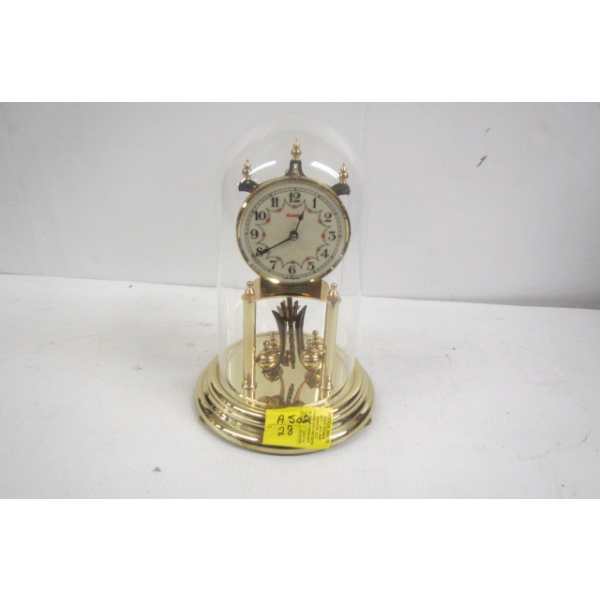 GOLDEN PLASTIC DOME CLOCK