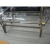 Image 2 : 4 PIECE GLASS & METAL COFFEE, END TABLES & HALL TABLE