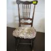 Image 2 : ANTIQUE WOOD ROCKING CHAIR