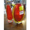 Image 1 : 2 MURANO SOMMERSO ITALY GLASS VASES