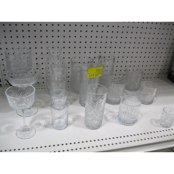 ASST. GLASSWARE