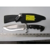 Image 1 : BLACK HANDLED LG. KNIFE W/SHEATH