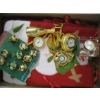 Image 3 : CHRISTMAS DECORATIONS & SM. GOLD CLOCKS