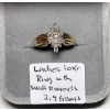 Image 1 : LADIES 10KT RING W/SM. DIAMONDS, 2.4G, SZ 7 1/4