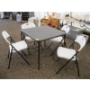 Image 1 : FOLDING CARD TABLE & 4 CHAIRS