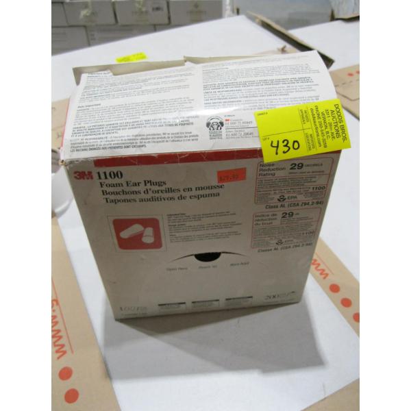 BOX OF FOAM EARPLUGS