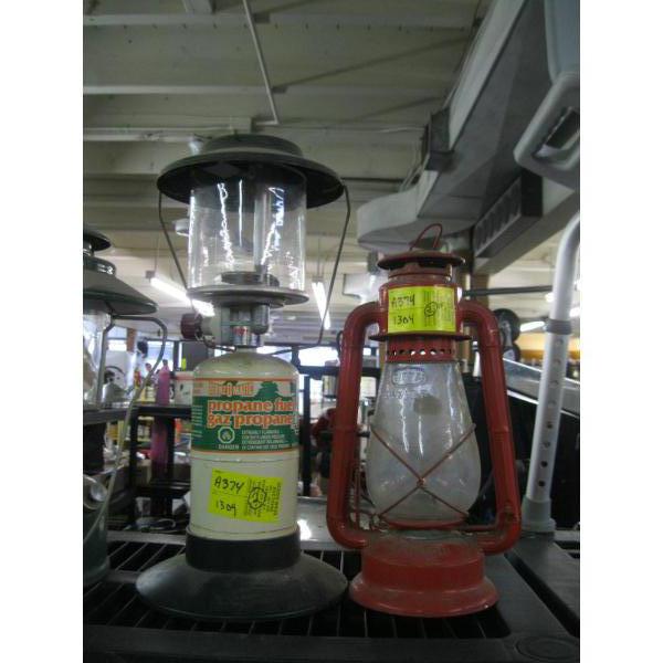 BARN LANTERN & A PROPANE LANTERN