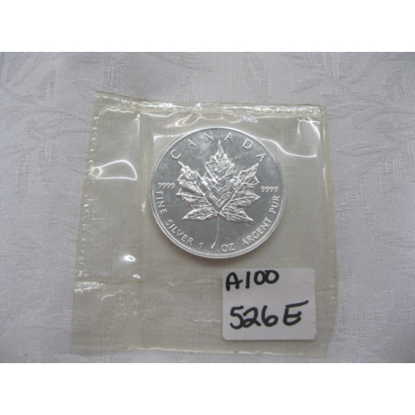 1994 1 OZ. .999 SILVER CDN $5 COIN (TAX EXEMPT)