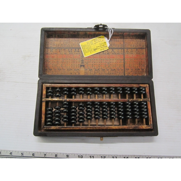 ABACUS CASE WITH KEY & INSTRUCTIONS